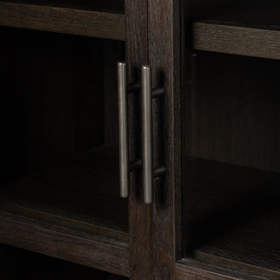 Hepburn Cabinet - Dark Anthracite Oak Veneer