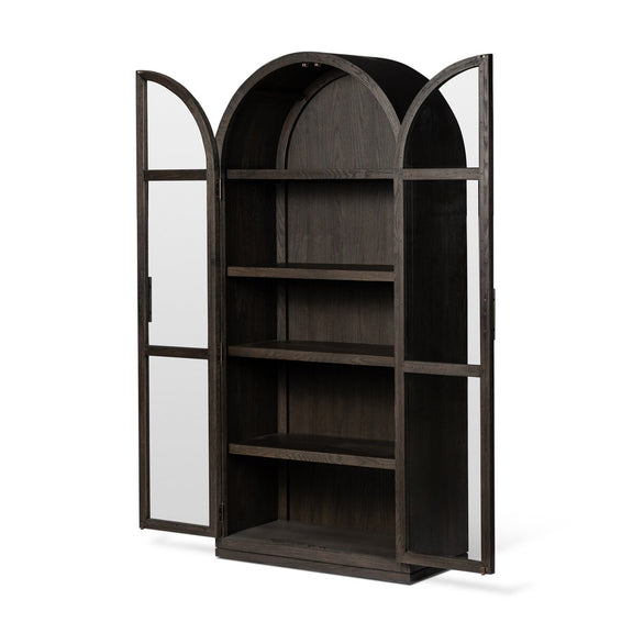 Hepburn Cabinet - Dark Anthracite Oak Veneer
