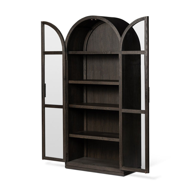 Hepburn Cabinet - Dark Anthracite Oak Veneer