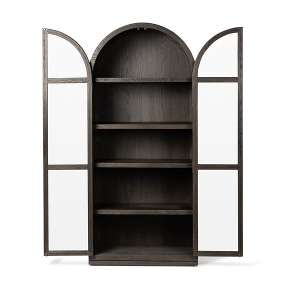 Hepburn Cabinet - Dark Anthracite Oak Veneer