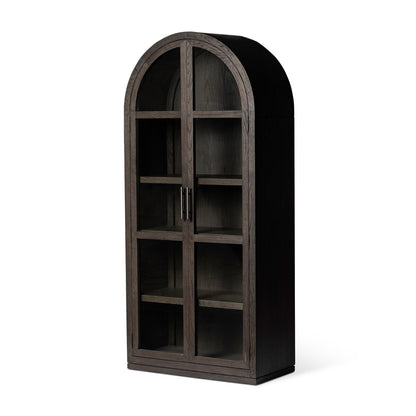 Hepburn Cabinet - Dark Anthracite Oak Veneer