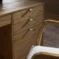 Tula Executive Desk - Worn Oak Veneer
