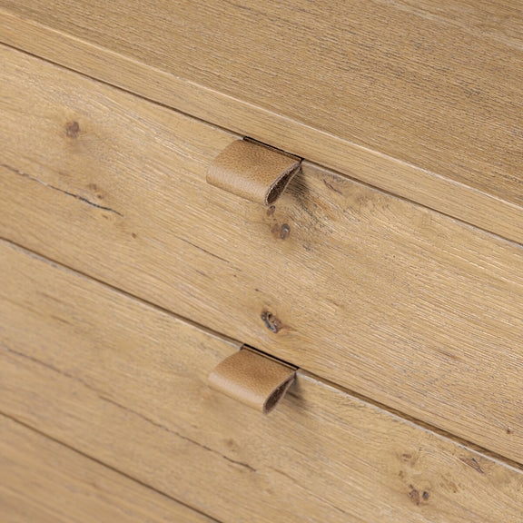 Tula Executive Desk - Worn Oak Veneer