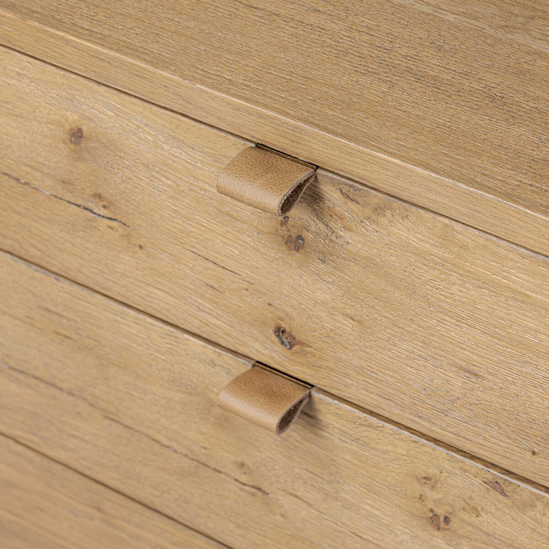 Tula Executive Desk - Worn Oak Veneer