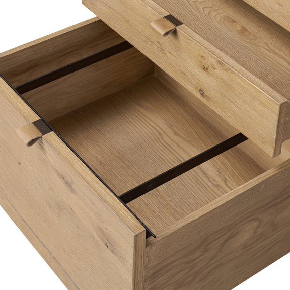 Tula Executive Desk - Worn Oak Veneer