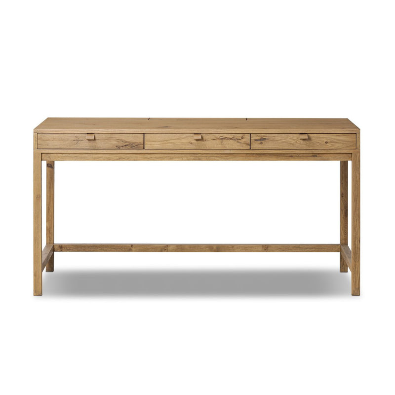 Tula Writing Desk - Worn Oak Veneer