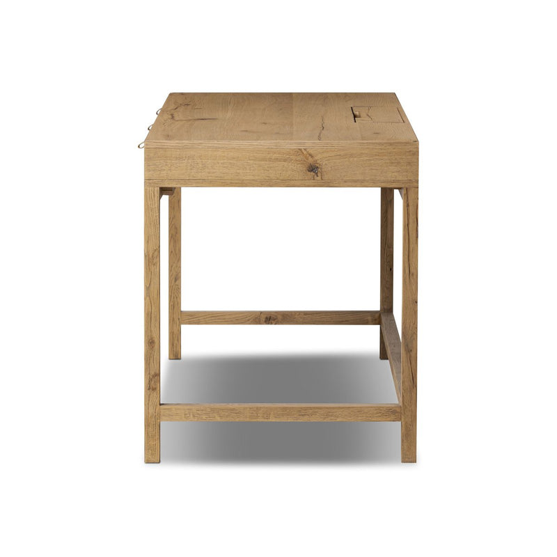 Tula Writing Desk - Worn Oak Veneer