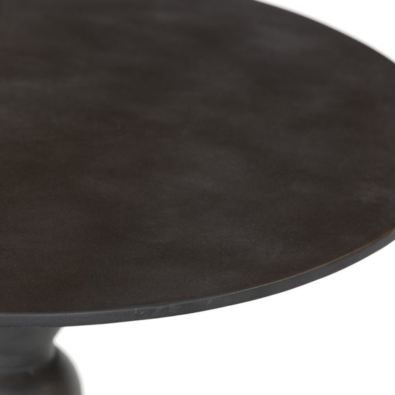 Daffin Round Bistro Table - Black Antique