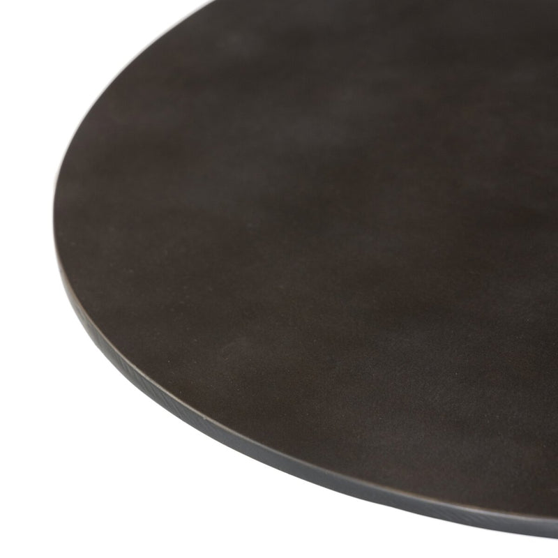 Daffin Round Bistro Table - Black Antique