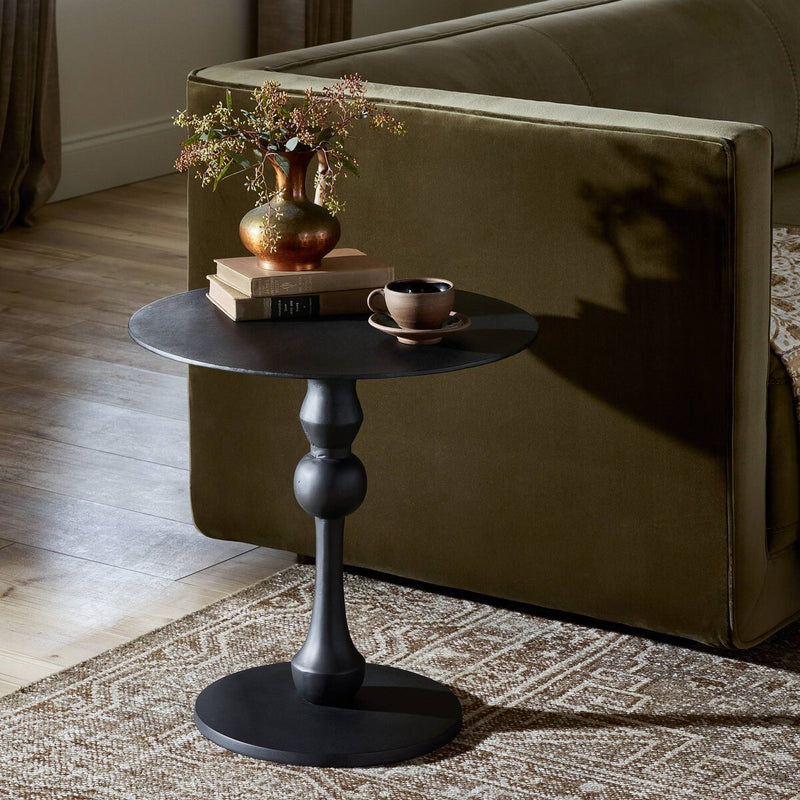 Daffin End Table - Black Antique