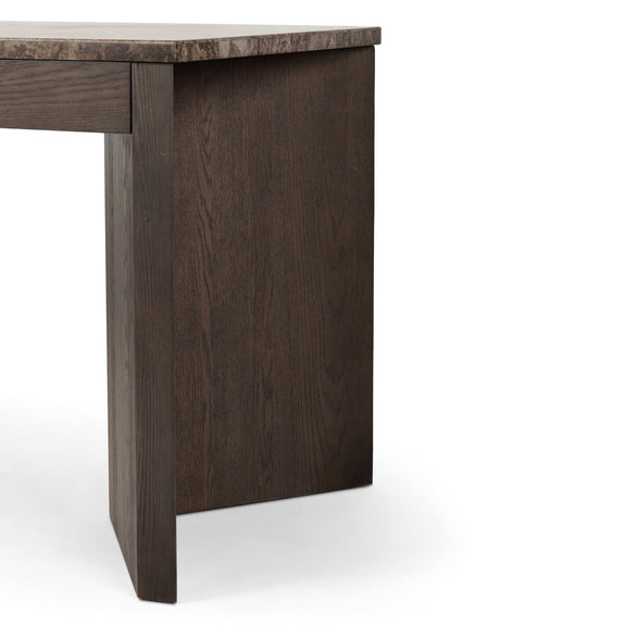 Lawson Desk - Warm Grey Marble