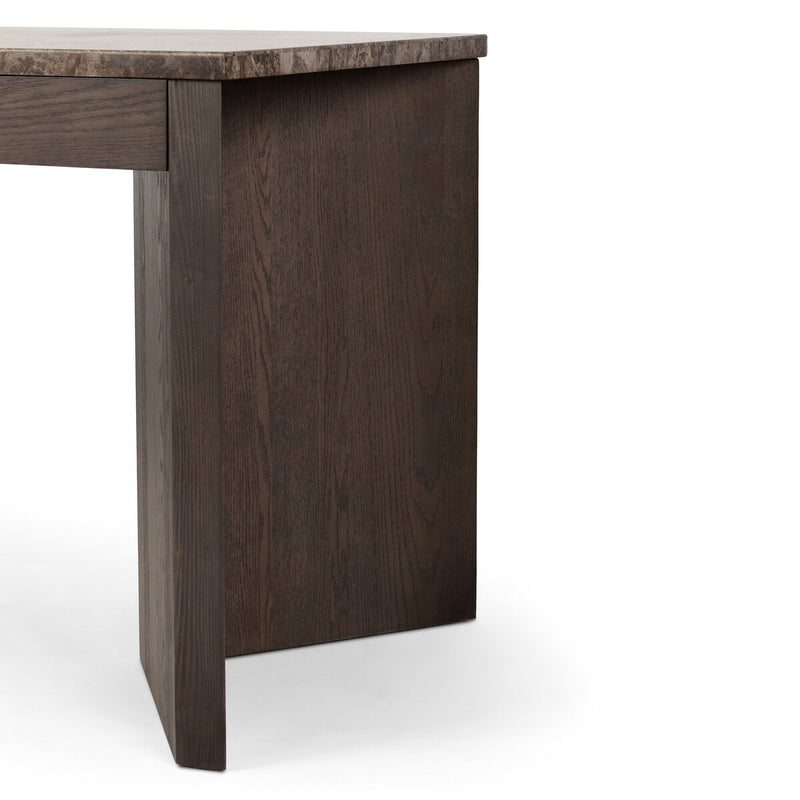 Lawson Desk - Warm Grey Marble
