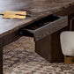 Lawson Desk - Warm Grey Marble