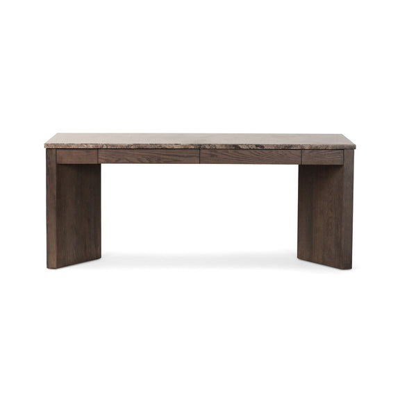 Lawson Desk - Warm Grey Marble