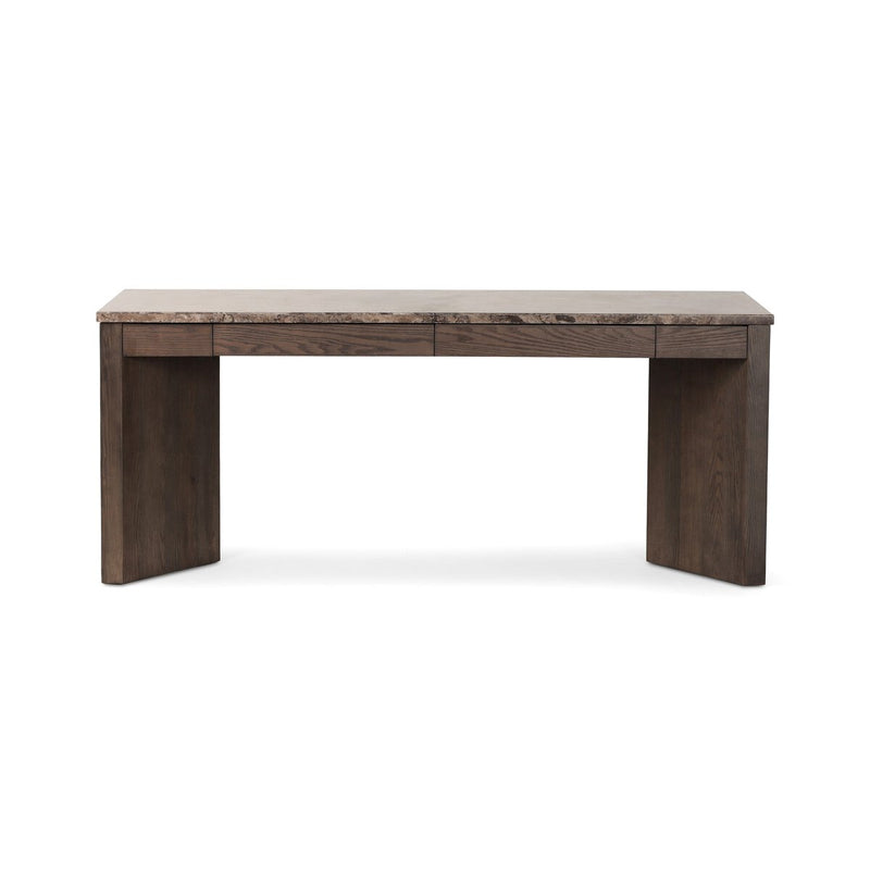 Lawson Desk - Warm Grey Marble