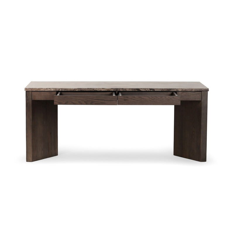Lawson Desk - Warm Grey Marble