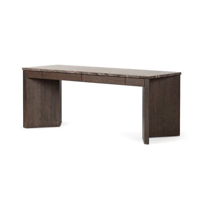Lawson Desk - Warm Grey Marble