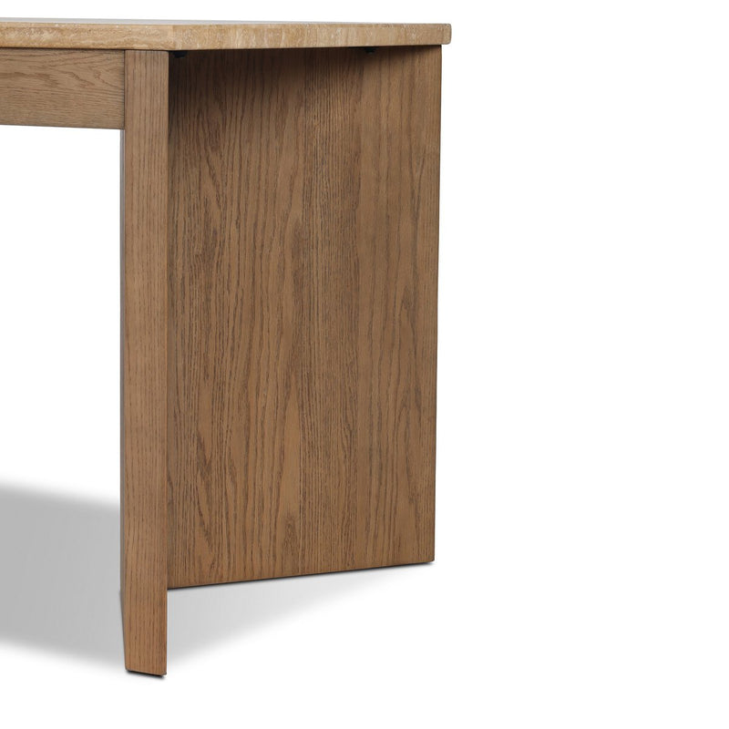 Lawson Desk - Golden Travertine