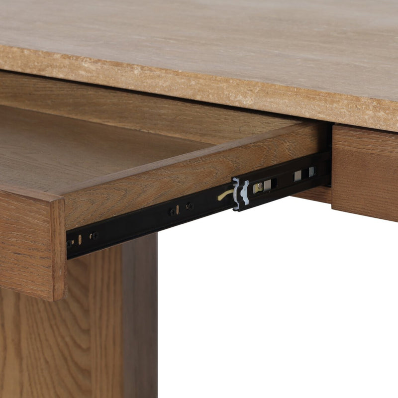 Lawson Desk - Golden Travertine