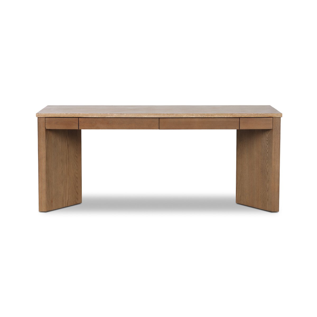 Lawson Desk - Golden Travertine