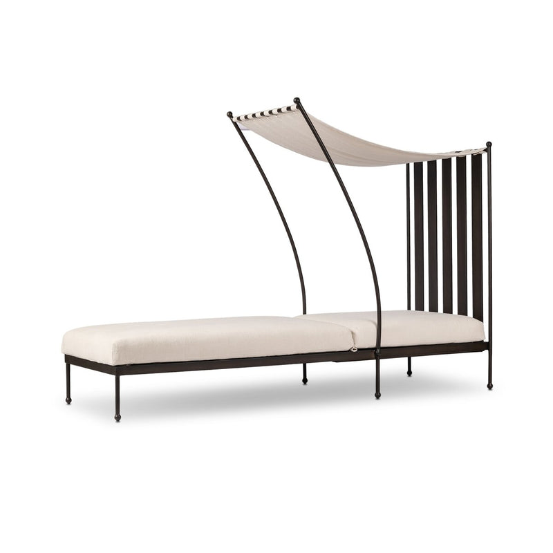 Tally Adjustable Outdoor Chaise - Bombay Flax