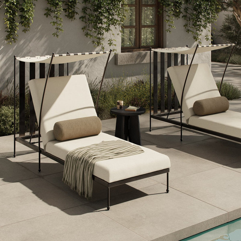 Tally Adjustable Outdoor Chaise - Bombay Flax