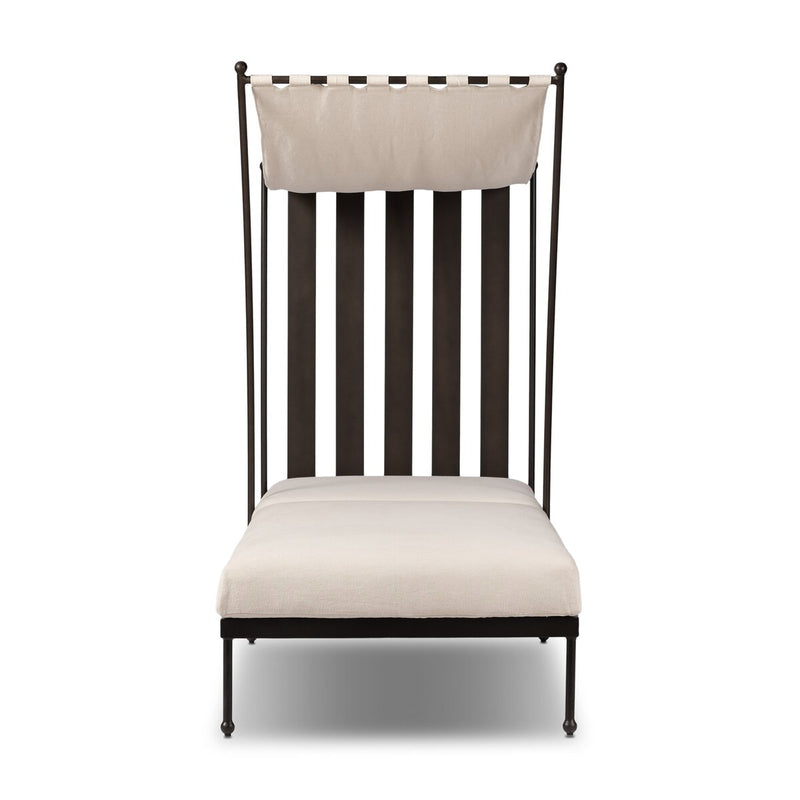 Tally Adjustable Outdoor Chaise - Bombay Flax