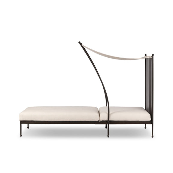 Tally Adjustable Outdoor Chaise - Bombay Flax