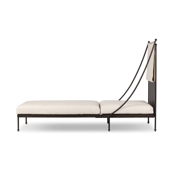 Tally Adjustable Outdoor Chaise - Bombay Flax