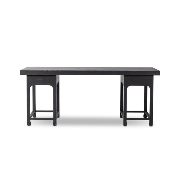 Avedon Desk - Aged Black Oak