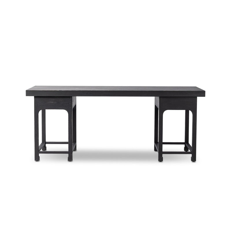 Avedon Desk - Aged Black Oak