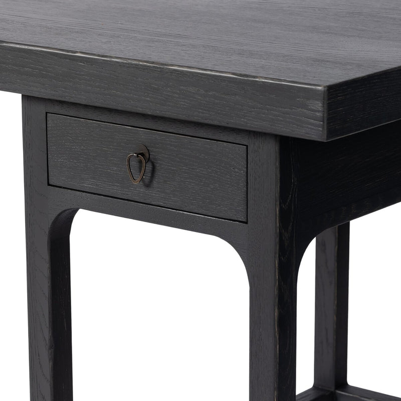 Avedon Desk - Aged Black Oak