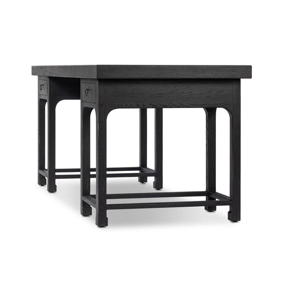Avedon Desk - Aged Black Oak