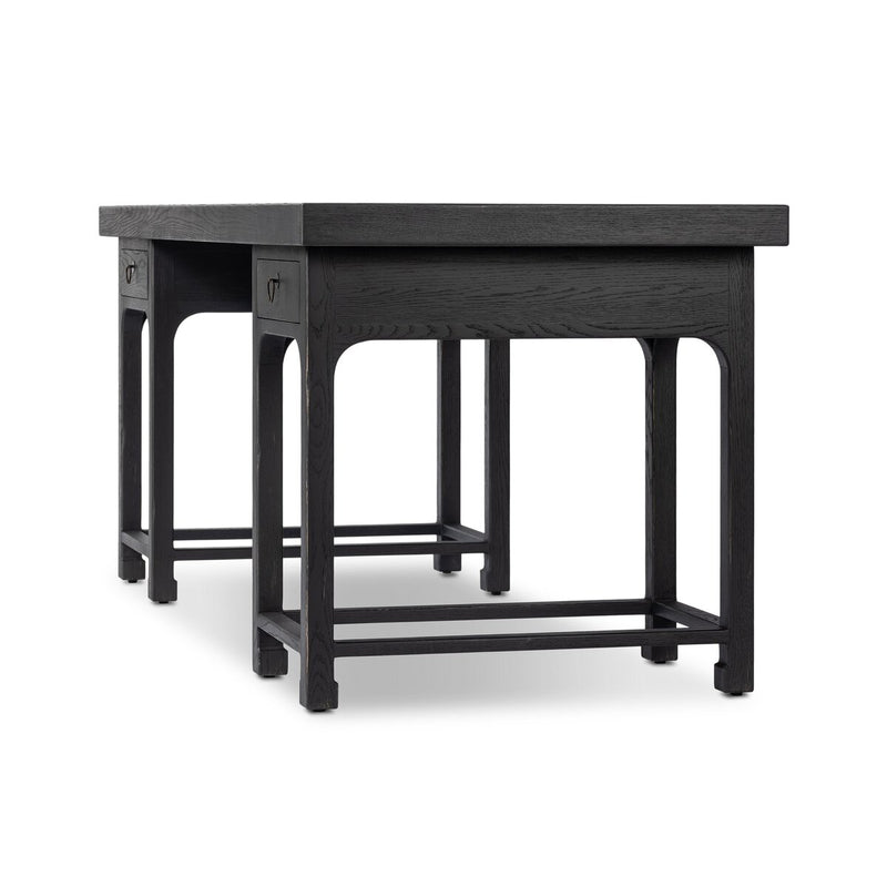 Avedon Desk - Aged Black Oak