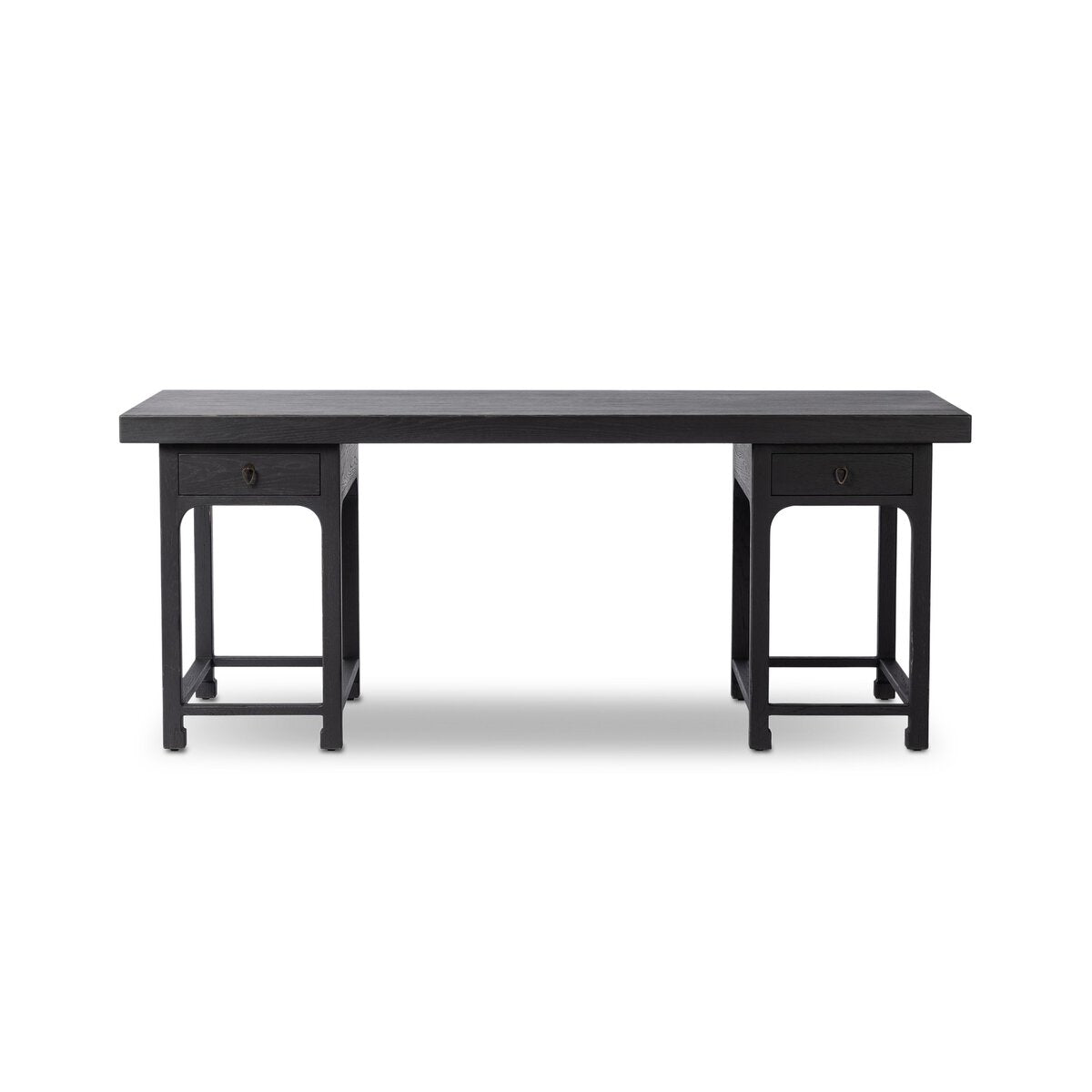 Avedon Desk - Aged Black Oak