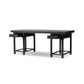 Avedon Desk - Aged Black Oak