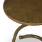 Vera End Table - Hammered Aged Brass