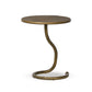 Vera End Table - Hammered Aged Brass