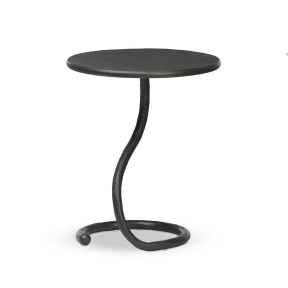 Vera End Table - Hammered Gunmetal