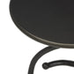 Vera End Table - Hammered Gunmetal