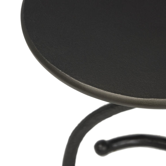 Vera End Table - Hammered Gunmetal