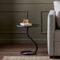 Vera End Table - Hammered Gunmetal