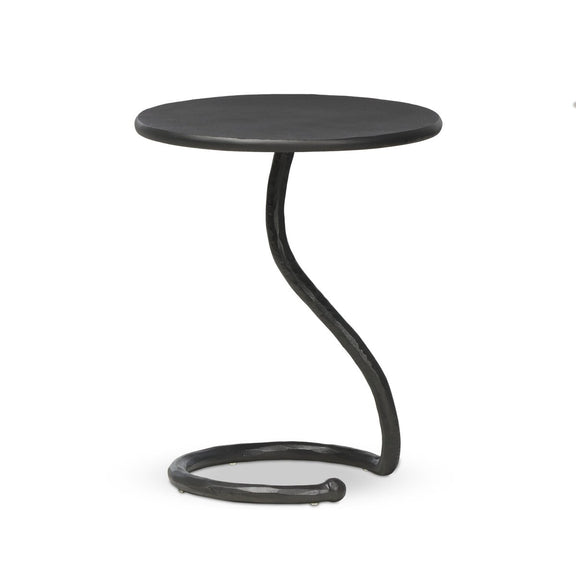 Vera End Table - Hammered Gunmetal