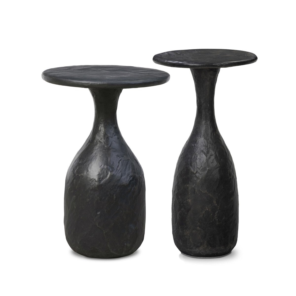 Cora Nesting End Tables - Obsidian Concrete