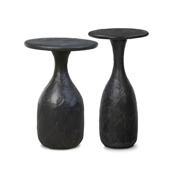 Cora Nesting End Tables - Obsidian Concrete