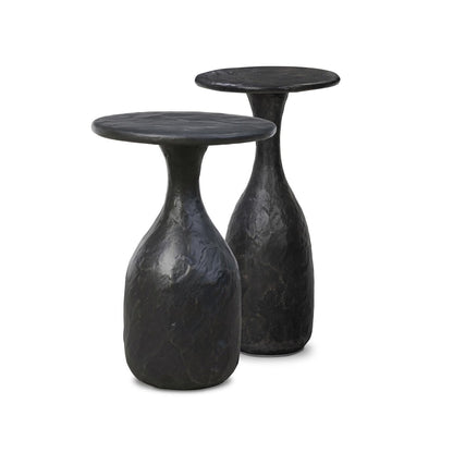 Cora Nesting End Tables - Obsidian Concrete