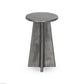 Remo End Table - Raw Antique Nickel