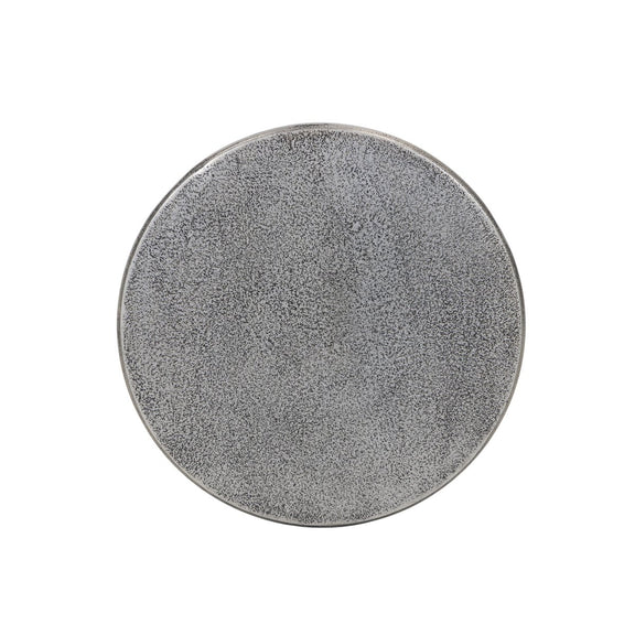 Remo End Table - Raw Antique Nickel