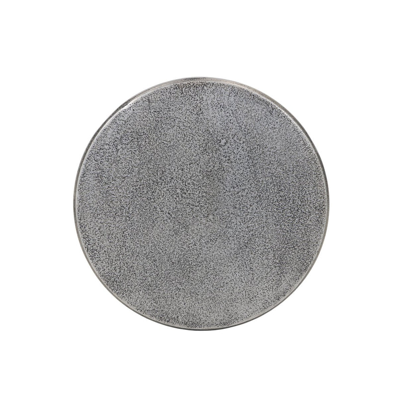 Remo End Table - Raw Antique Nickel