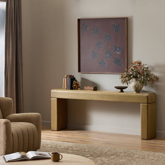 Eva Console Table - Drifted Oak Veneer